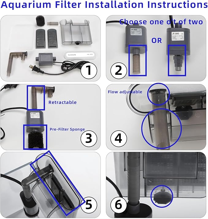 5 Gallon Glass Small Fish Tank, Betta Fish Tank Starter Kit with Filter, Lights, Lid.-PurrikoPets