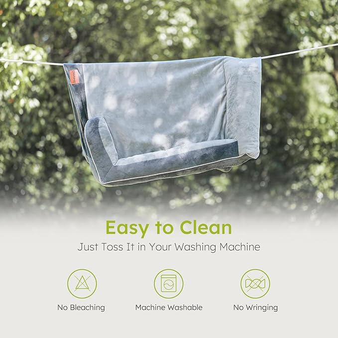 Extra Large Dog Bed, Orthopedic XL Dog Bed with Cooling Gel Memory Foam, Waterproof Pet Bed with Removable Washable Cover, 42" Pet Sofa Couch Dutch Velvet with Bone Toy, Dark Gray-PurrikoPets