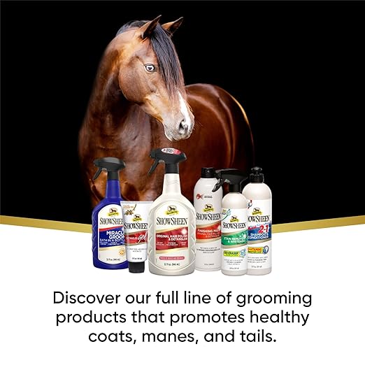 Absorbine ShowSheen Stain Remover & Horse Whitener, Oxi-Eraser Stain Lifters, 20oz-PurrikoPets
