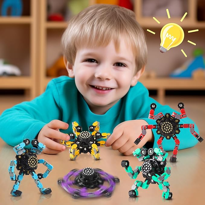 for Mom Transformable Fidget Spinners for Kids and Adults Stress Relief Sensory Toys for Boys and Girls Fingertip Gyros Toy Birthday Party Favors for Kids Classroom Gifts-PurrikoPets