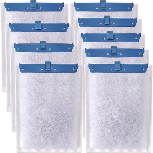 9 Pack Filter Cartridge for Whisper Bio-Bag Filters, Large Aquarium Replacement Filter Cartridges for Whisper Filters 20i,40i/IQ20,30,45,60/PF20,30,40,60 and ReptoFilter-PurrikoPets