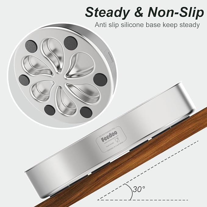 2Pcs Slow Feeder Dog Bowls 3Cups Large Capacity, 304 Stainless Steel Dog Bowl, Metal Food Bowl with Non-Slip Base, Food-Grade-PurrikoPets