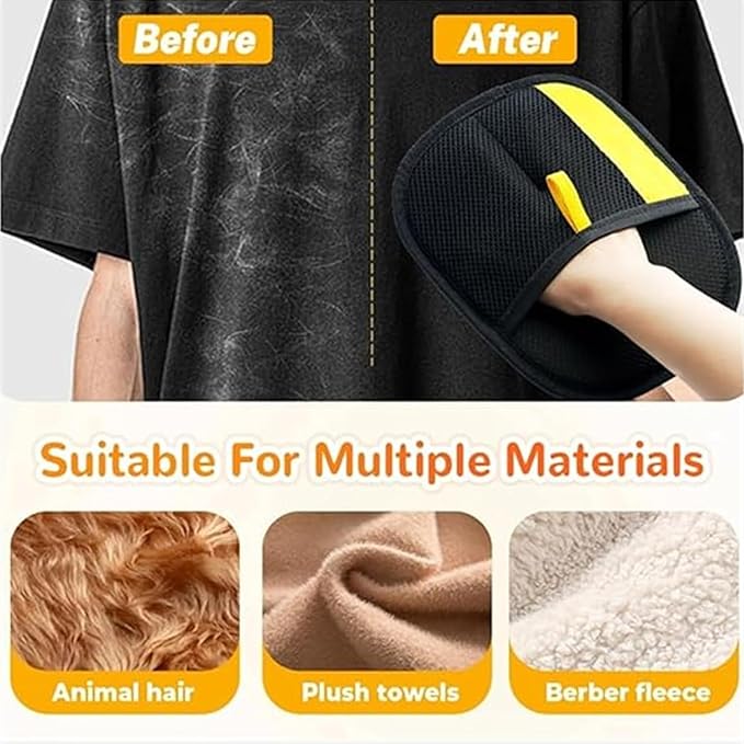 2 Pcs Pet Hair Removal Glove, 2025 New Pet Hair Remover Electrostatic Gloves, Upgrade Electrostatic Gloves Pet Hair, Reusable Cat Dog Grooming Gloves Pet Hair for Cats & Dogs-PurrikoPets