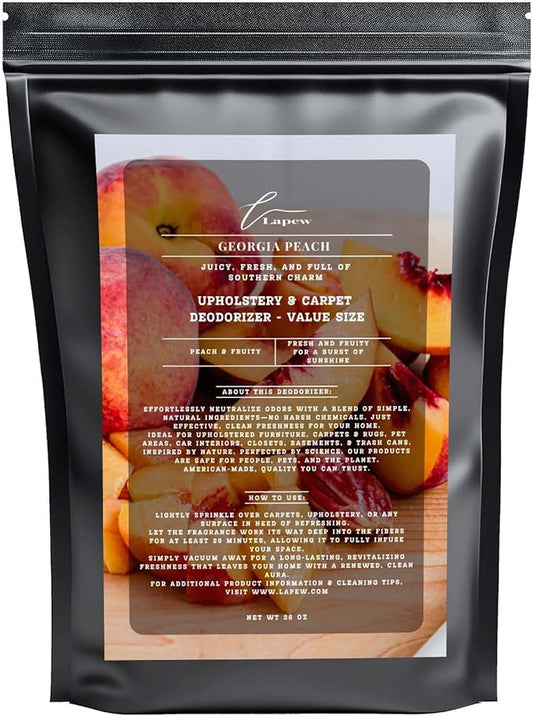 Georgia Peach Carpet Freshener Powder Refill 36 oz | Powerful Odor Eliminator for Home | Upholstery Deodorizer | Carpet Deodorizer | Pet Urine | Cat Litter Box-PurrikoPets