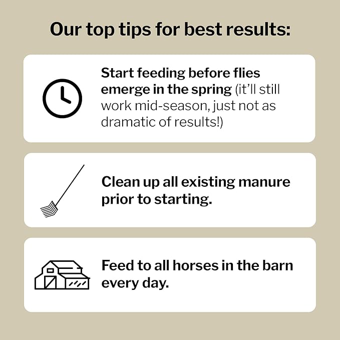 Formula 707 MultiFly Feed-Thru Fly Control Pellets for Horses - Palatable & Safe Fly Population Reduction (5 lb Bag - 91 Servings)-PurrikoPets