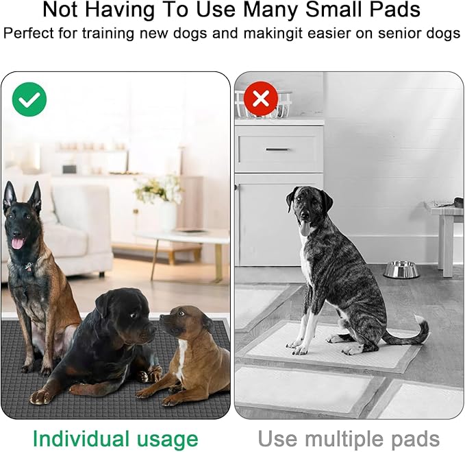 ELEGX Extra Large 54"x37" 35 Pcs Odor-Control Super Absorbency Charcoal Pee Pads for Dogs,Leak-Proof Pet Training Pee Pads,Thicken Disposable Potty Pads Puppy Training Pads for Cats Rabbits-PurrikoPets