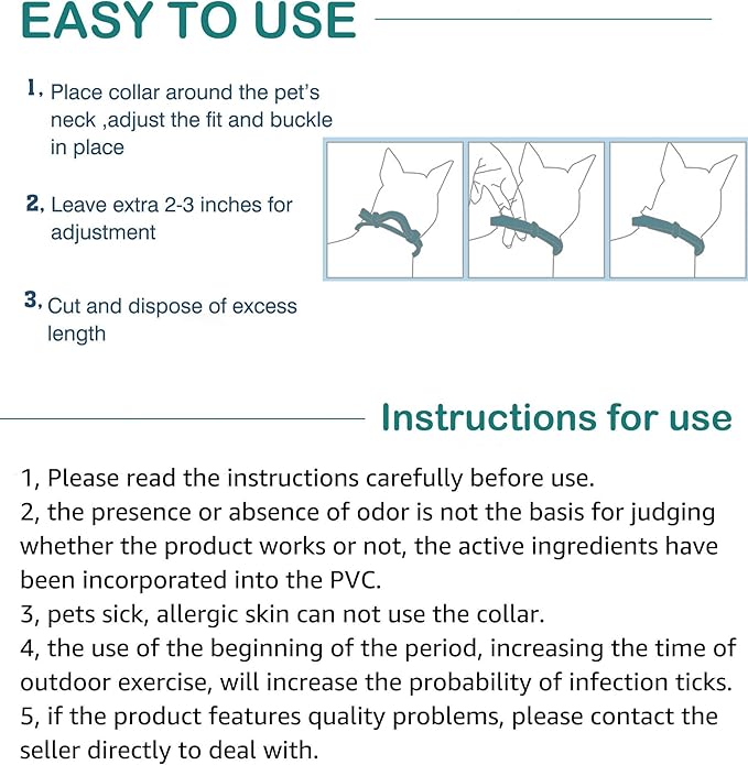 Flea and Tick Collar for Cats - Offers 12-Month Protection, Crafted with Premium Plant Oils, Waterproof, Natural, Safe for Kittens, Includes Free Comb and Tweezers, 13.8 in (2 Packs)-PurrikoPets