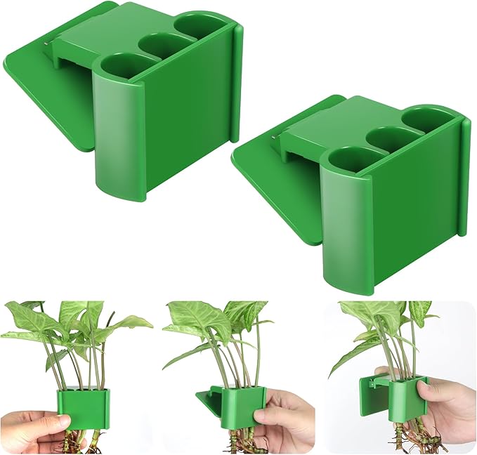 2Pcs 3 Holes Upgraded Aquatic Plant Cup Aquarium Plant Holder for Tank, Hanging Aquarium Plant Holder, Aquarium Aquatic Plant Cultivation, Aquarium Plant Decoration.-PurrikoPets