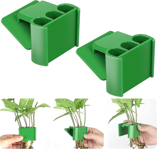 2Pcs 3 Holes Upgraded Aquatic Plant Cup Aquarium Plant Holder for Tank, Hanging Aquarium Plant Holder, Aquarium Aquatic Plant Cultivation, Aquarium Plant Decoration.-PurrikoPets