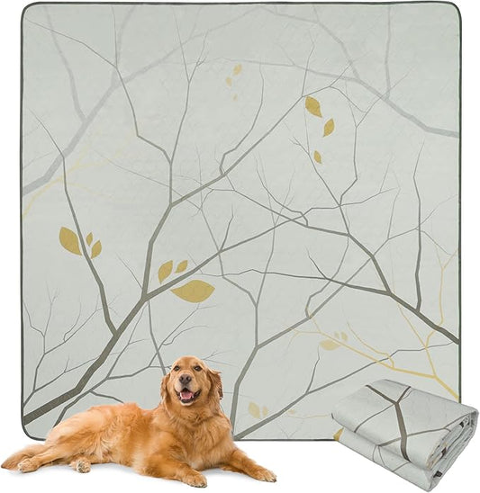 FXW Washable Pee Pads for Dogs, Puppy Pads with Super Absorbent, Specifically Designed for FXW Rollick/Homeplus 32 inch 8 Panels Dog Playpen, 71" Square, Branch, 1 Pack-PurrikoPets