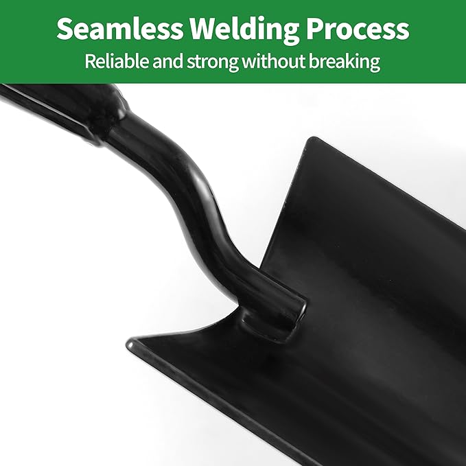 2-in-1 Trowel and Transplanter Gardening Tool Set, Outdoor Hand Tools, with Non-Slip Handle and Protective Blade Covers, Ideal Gardening Gifts for All (Black)-PurrikoPets