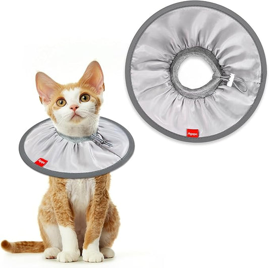 Agape Soft Cat Cone, Lightweight Recovery Collar for Cats to Stop Licking and Scratching After Surgery, Comfy Kitten Cone for Wound Care, Cute E Collar Alternative for Small, Medium, and Large Cats-PurrikoPets