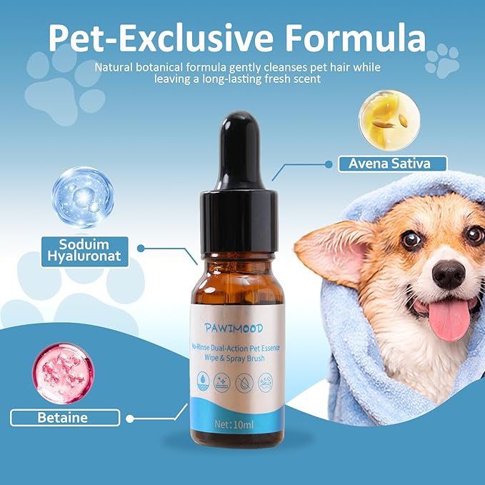 5 in 1 Pet Steam Brush for Dogs & Cats – Self Cleaning, 3 Pet Brush for Smoothing, Dematting, Thinning – Shedding, Grooming & Hair Removal, Includes Shampoo & Storage Case (8.0"-promax)-PurrikoPets