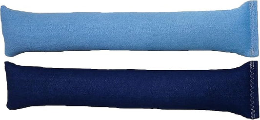 15" Catnip Cat Kicker Toys/Kitty Kick Sticks/Cat-Nip Kick Sticks (Light Denim and Dark Denim) (Kickers Filled with 1 oz Premium Canadian Catnip)-PurrikoPets