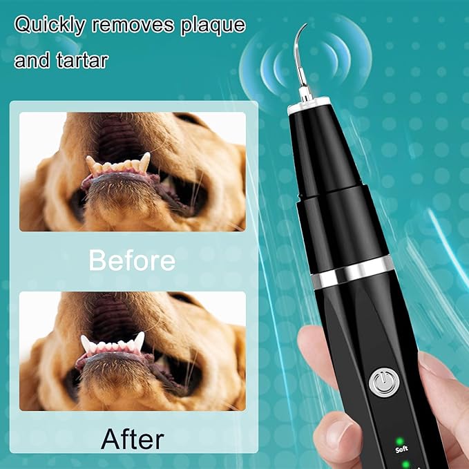 Dog Plaque Tartar Remover Pet Ultrasonic Cleaner Cat Tooth Cleaning for Cat Dog Dental Care-PurrikoPets