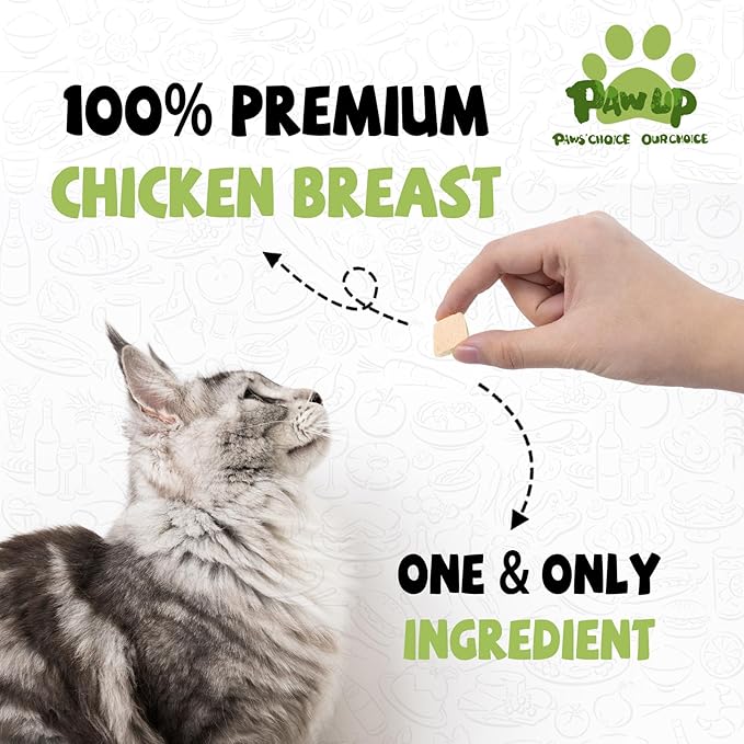Freeze Dried Chicken for Dogs Cats, High Protein Raw Dog Food Topper, Single Fresh Ingredient Treats, 4.6oz, Rawhide Free-PurrikoPets