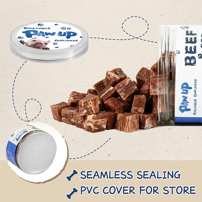 Dog Treats Training Rewards, Beef Cod Cubes, 1% Taurine Added, 12.5 oz, Rawhide Free, Grain Free, Low Fat Dog Training Rewards and Snacks, No Additives-PurrikoPets