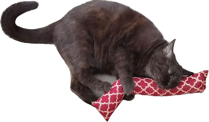 15" Catnip Cat Kicker Toys/Kitty Kick Sticks/Cat-Nip Kick Sticks (Rose Red) (Kickers Filled with 1 oz Premium Canadian Catnip)-PurrikoPets