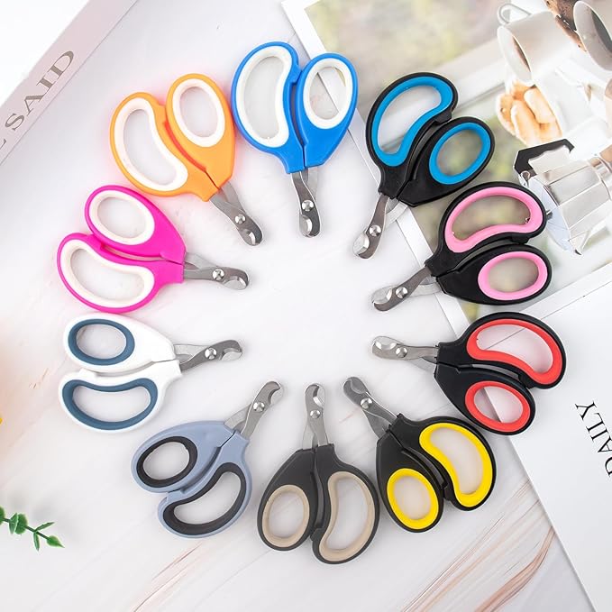 20 Pcs Cat Nail Clipper Bulk Kitten Claw Trimmer Pet Nail Cutter Claw Care for Cats, Kittens, Bunny, Puppy, Rabbit, Gatos, and More-PurrikoPets