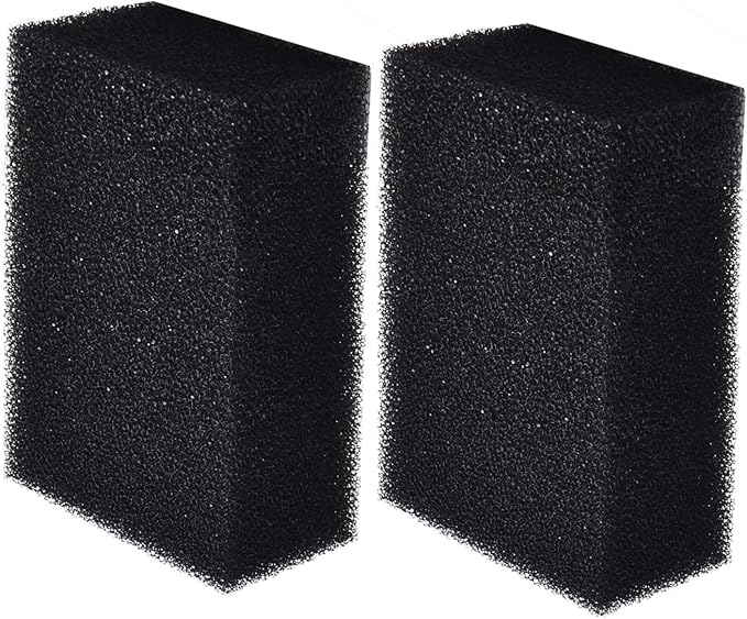 ALEGI Filter Foam Sponges, Bio Sponge Filter Media Pad, Cut-to-Size Foam for Aquarium Fish Tank (7.5" x 4.7" x 2.75" (2pcs))-PurrikoPets