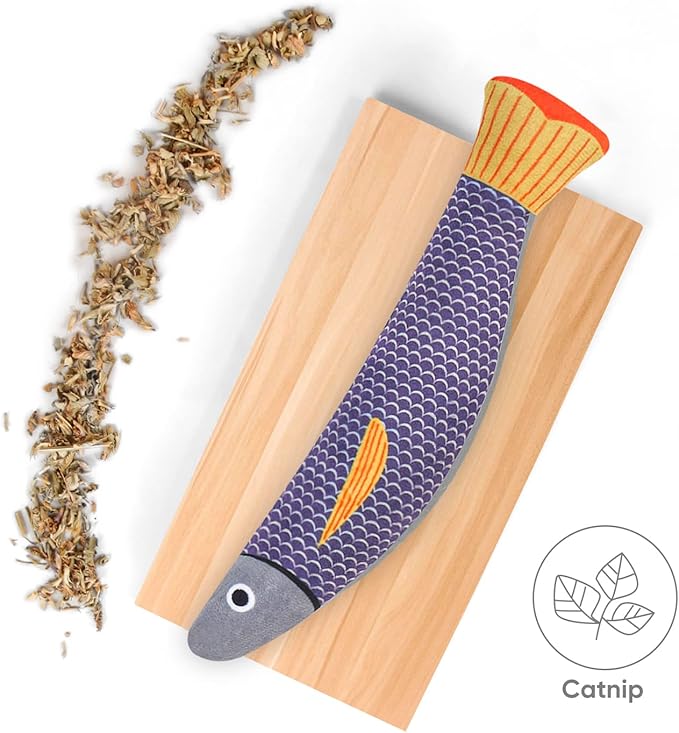 4Pcs Catnip Toy, Plush Cat Toys with Jingly Bell, Bite Resistant Chew Toys, Catnip Filled Cartoon Cat Teething Chew Toy for All Cats-PurrikoPets