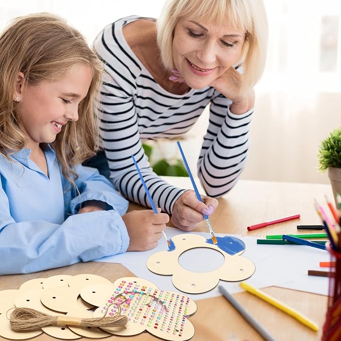 Fennoral 4 Pack Bird Feeder Kits for Kids Make Your Own Bird Feeders Wooden Art and Craft for Girls Boys Ornaments DIY to Paint Craft for Spring Garden Outdoor Decoration Summer Activities Project-PurrikoPets