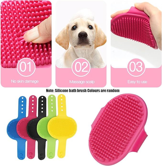 Adjustable Multifunctional Anti-Bite Shower net Bag，Cat Grooming Mesh Bag, Cat Bathing Bag，Cat Bath Brush and Cat Nail Clipper-PurrikoPets