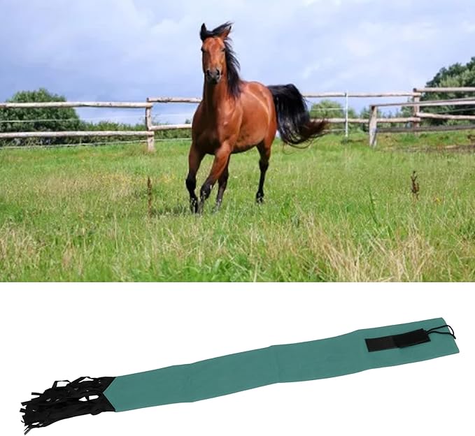 GLOGLOW Horse Tail Bag, Design Horse Tail Guard with Fringe for Keep Tail and Protected (Green)-PurrikoPets