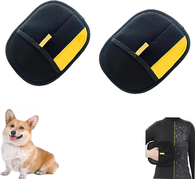 Fursweep Gloves Pet Hair Remover, Kivori Pet Grooming Glove, Pet Hair Remover Electrostatic Gloves, Furmingle Double Sided Cat Grooming Glove, Reusable Cat & Dog Hair Remover, for Couch, Carpet-PurrikoPets