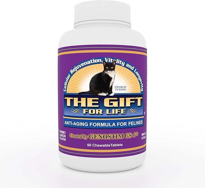 Feline Peptides, Peptides for Cats, Life Extending Cat Supplement, Immune Supplement, Joint Supplement, Skin and Coat Supplement for Cats, 60 Tablets-PurrikoPets