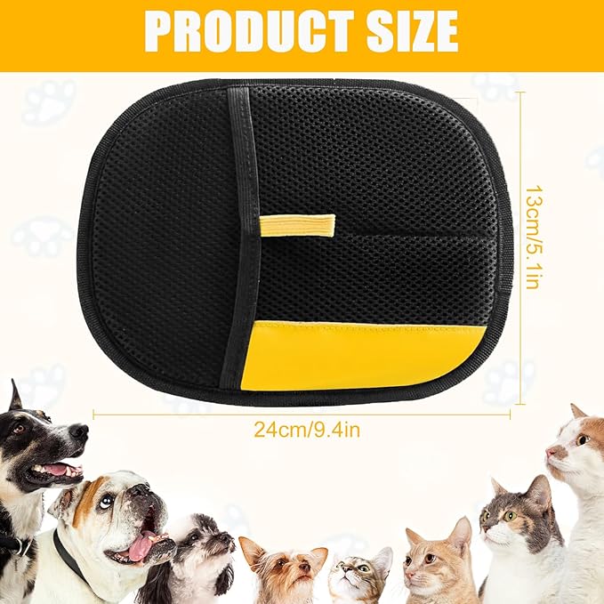 2025 Pet Hair Removal Glove for Cats & Dogs,3pcs Electrostatic Pet Hair Remover,Efficient Grooming Gloves for Pet Hair,Reusable Cat & Dog Hair Remover for Furniture,Couch,Curtain,Carpet-PurrikoPets