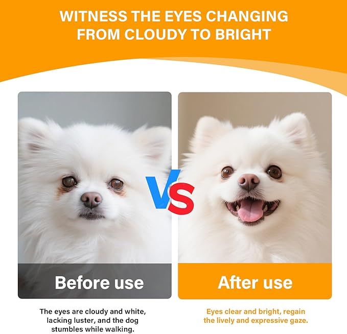 Eye Supplements for Dogs - Vision Support Soft Chews with Lutein, DHA & Vitamin C | 120ct Salmon Flavor Tear Stain Chews | Cataract & Dry Eye Relief Supplement (120 Ct, Salmon)-PurrikoPets