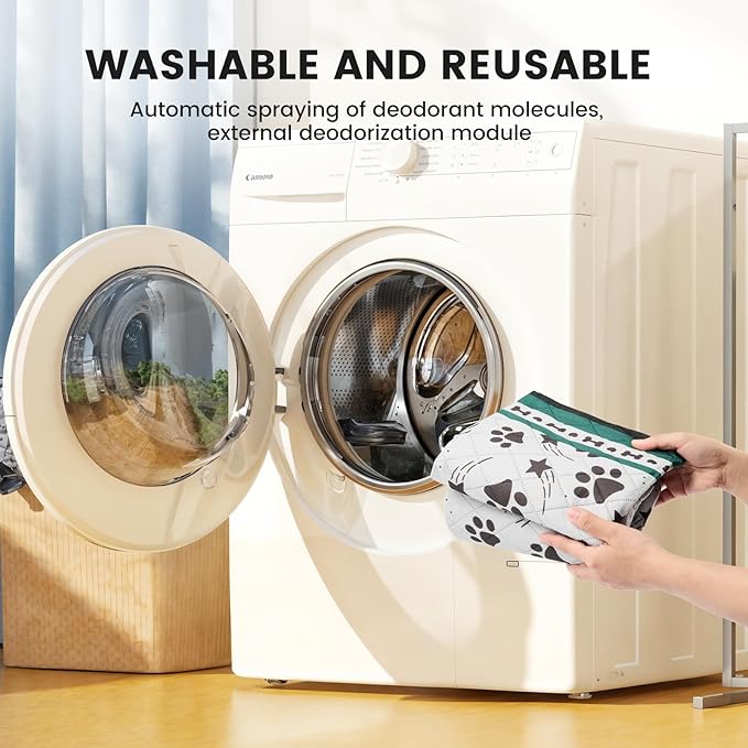 Gardner Pet Washable Dog Pee Pads, 36'' x 36'' Non Slip Dog Mats with Great Urine Absorption, Reusable Puppy Pee Pads for Potty Training - 2 Pack-PurrikoPets