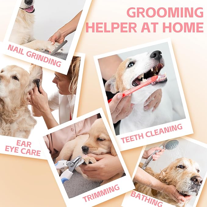 Dog Grooming Hammock for Small Dogs & Cats, Dog Grooming Harness for Nail Trimming, Pet Grooming Sling Helper with Nail Clippers/Nail Trimmers-PurrikoPets