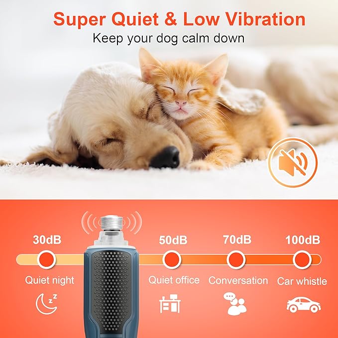 Dog Nail Grinder 7-Speed & 360° LED Light, Professional Pet Nail Grinder for Dogs and Cats, Electric Dog Nail Trimmer Painless Paws Grooming & Smoothing Tool for Large Medium Small Dogs Cats Pets-PurrikoPets