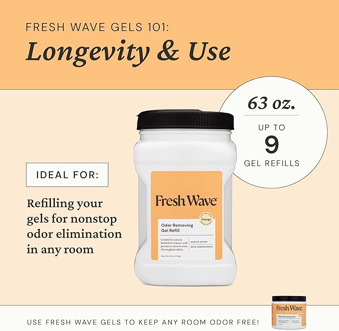 Fresh Wave Orange Odor Removing Gel Refill, 63 oz-PurrikoPets
