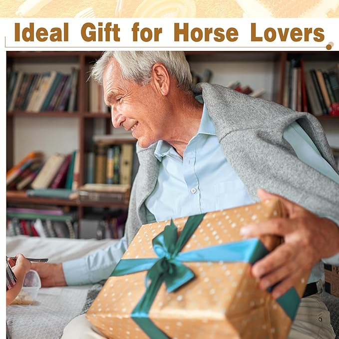 Abbylike 12 Pieces Horse Grooming Kit Racing Festival Tack Room Supplies Horse Brush Sets Equine Care Cleaning Kit Shedding Grooming Massaging Tools(Khaki)-PurrikoPets