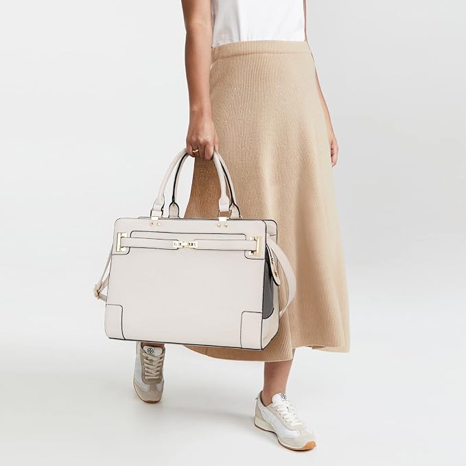 Fashion Pet Carrier Dog Cat Carrier Purse Soft-Sided Leather Handbag Pet Tote Bag for Small Dogs Puppy and Cats TSA Airline Approved (Beige)-PurrikoPets