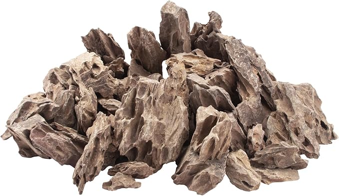 18.1 Pounds Natural Dragon Stones for Aquascaping Terrariums,Aquarium Dragon Ohko Rock (2.1 to 7.2 inch)-PurrikoPets