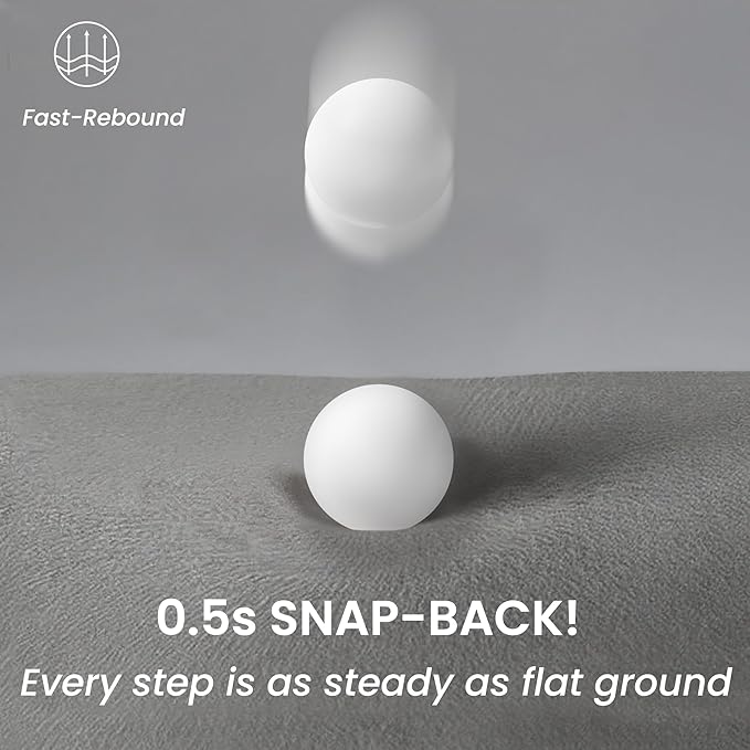 GoGoBunny Waterproof High Density Foam Curved Dog Stairs for High Beds Couches 19.7" H, 4-Step Ramp Dog Steps Friendly to Small Medium Dogs or Pets Joints, Non-Slip Balanced Durable Pet Step, Beige-PurrikoPets