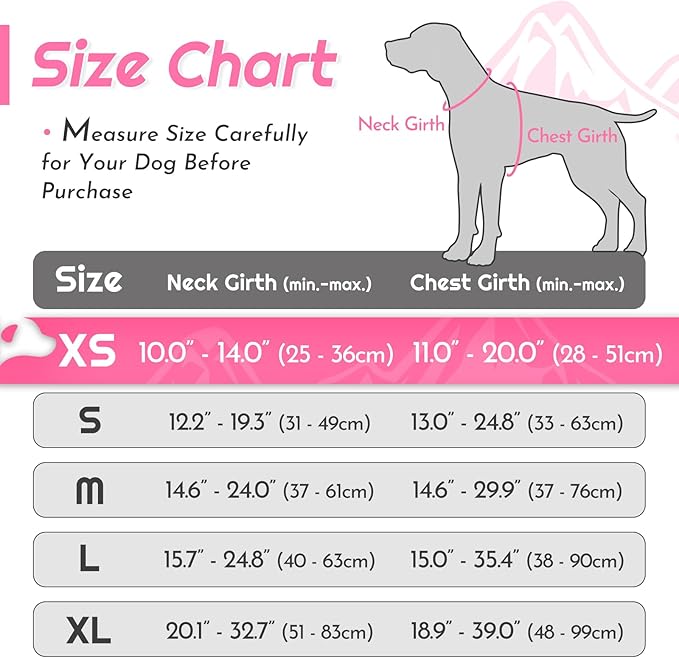 Eagloo Small Dog Harness No Pull, Service Vest with Reflective Strips and Control Handle, Adjustable and Comfortable for Easy Walking, No Choke Pet Harness with 2 Metal Rings, Pink, XS-PurrikoPets