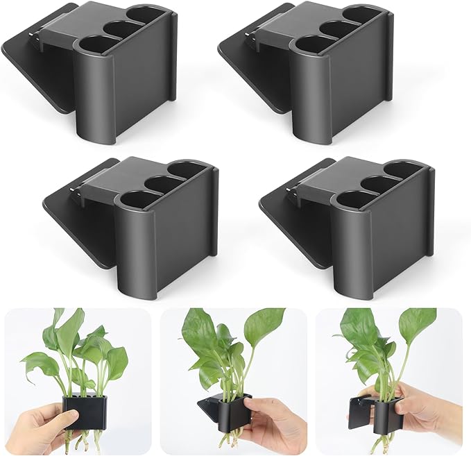 4Pcs 3 Holes Upgraded Aquatic Plant Cup Aquarium Plant Holder for Tank, Hanging Aquarium Plant Holder, Aquarium Aquatic Plant Cultivation, Aquarium Plant Decoration.-PurrikoPets