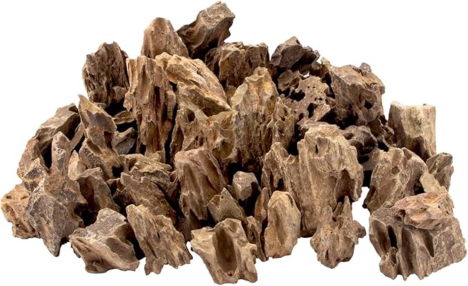 18.1 Pounds Natural Dragon Stones for Aquascaping Terrariums,Aquarium Dragon Ohko Rock (2.1 to 7.2 inch)-PurrikoPets