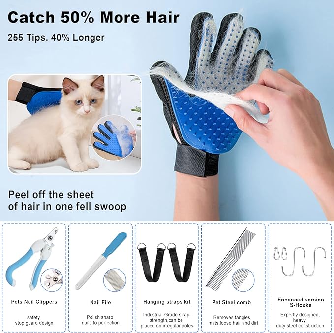 Dog First Aid Kit - Pet First Aid Kit for Dogs Pet Emergency Kit with Grooming Hammock Harness Nail Clipper First Aid Supplies for Home Camping-PurrikoPets