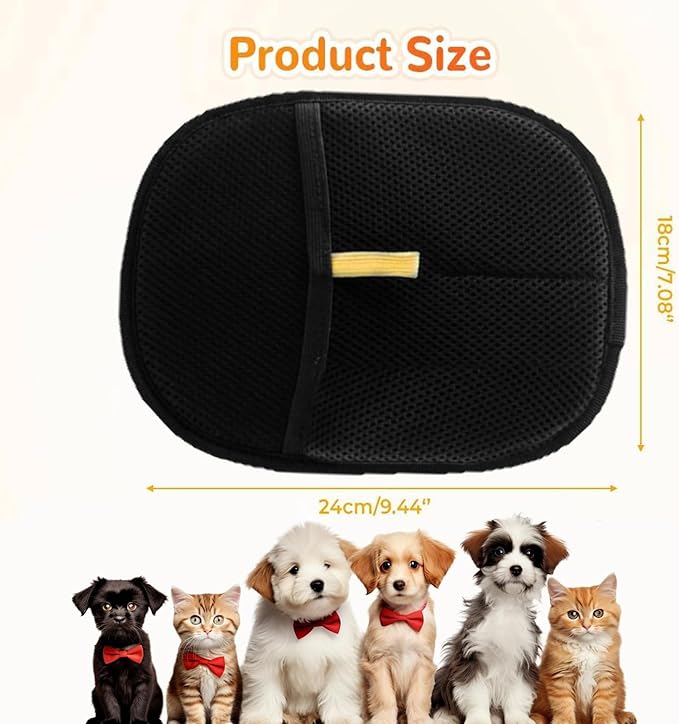 2Pcs Pet Hair Remover Glove, 2025 New Upgrade Electrostatic Gloves Pet Hair Removal ， Reusable Pet Hair Remover Glove，Gloves for Furniture Bed Sheets Couch Clothes Carpet Car Seat-PurrikoPets