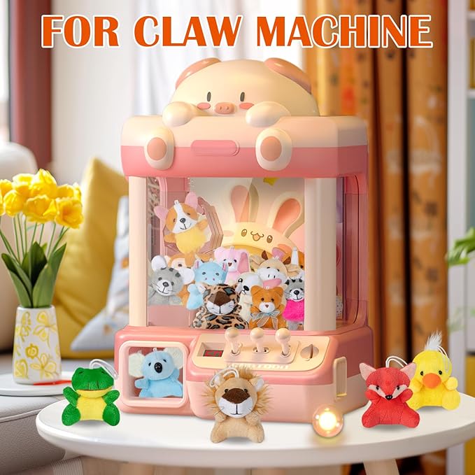 24 Pack Mini Stuffed Animals Bulk Party Favors For Kids Treasure Box Toys Classroom Plush Toys Claw Machine Key Chains Carnival Prizes Small Valentine Halloween Christmas Gifts Stocking Stuffers-PurrikoPets