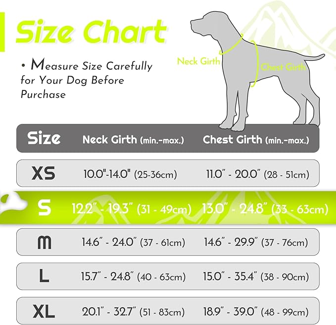 Eagloo Dog Harness Small Sized Dog, No Pull Service Vest with Reflective Strips and Control Handle, Adjustable and Comfortable for Walking, No Choke Pet Harness with 2 Metal Rings, Green, S-PurrikoPets