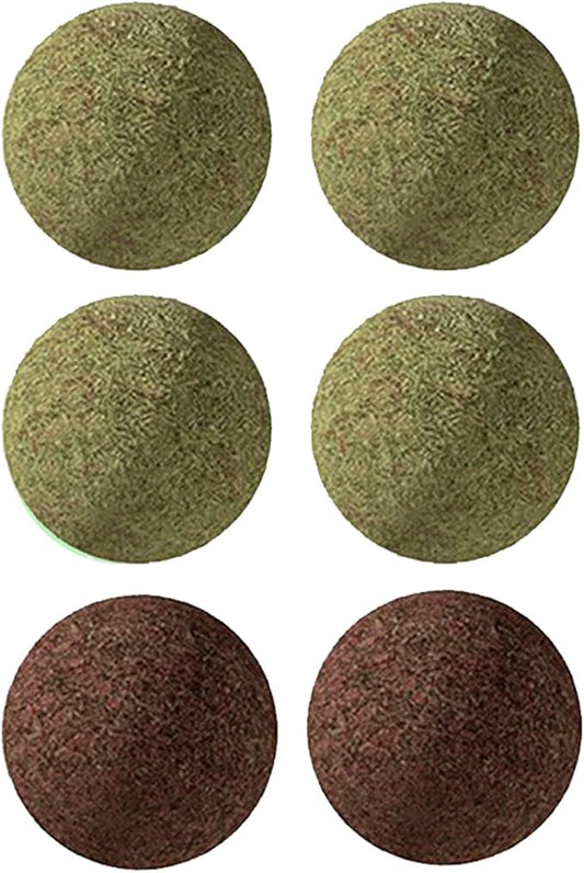 4 Replaceable Catnip Balls and 2 Gall Fruit Balls-PurrikoPets