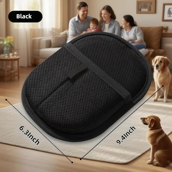 2Pcs Pet Hair Removal Gloves for Dogs and Cats, 2025 Upgraded Electrostatic Magic Hair Remover Glove,Reusable for Couch, Car Seat, Clothing, Carpet, Furniture & Bed Sheets(Black)-PurrikoPets