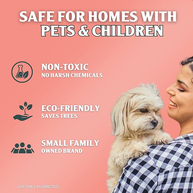 Dog Pee Cleaner | Pet Accident Cleanup Powder | Vomit Cleanup Kit for Hard Surfaces | Puppy Potty Training Aid | Dog Diarrhea Accident Absorbent | Non-Toxic Odor Remover-PurrikoPets